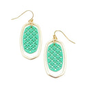 Filigree Accent Oval Earrings E2332
