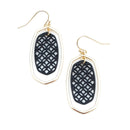 Filigree Accent Oval Earrings E2333