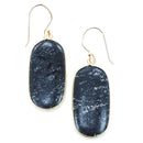 Natural Jasper Stone Accent Oval Earrings E2338