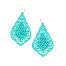 Epoxy w/ Filigree accent Earrings E2349