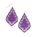 Epoxy w/ Filigree accent Earrings E2351