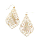 Epoxy w/ Filigree accent Earrings E2389