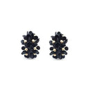 Floral Design Accent Post Earrings E2398