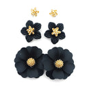 3 pair sets of Floral Accent Post Earrings  E2402