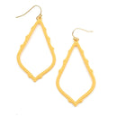 Epoxy Coat Accent Cut Out Earrings E2407