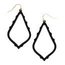 Epoxy Coat Accent Cut Out Earrings E2411
