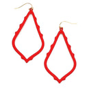 Epoxy Coat Accent Cut Out Earrings E2412