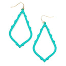 Epoxy Coat Accent Cut Out Earrings E2413