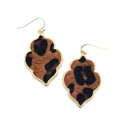 Animal Skin Texture Accent Earrings E2450-1