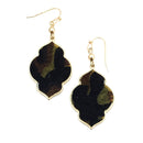 Animal Skin Texture Accent Earrings E2450-1