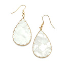 Acetate Tear Drop Pendant Accent Earrings E2452