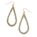 Wrapped Crystal Accent Earrings E2460
