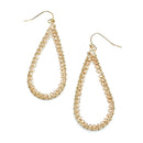 Wrapped Crystal Accent Earrings E2461