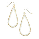 Wrapped Crystal Accent Earrings E2463