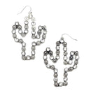 Cactus Cut out  Accent Earrings E2465