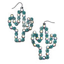 Cactus Cut out  Accent Earrings E2468