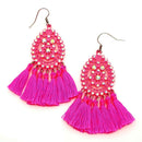 Filigree w/ Tassel Accent Earring E2490