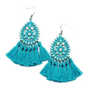 Filigree w/ Tassel Accent Earring E2491