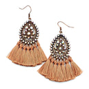 Filigree w/ Tassel Accent Earring E2492