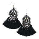 Filigree w/ Tassel Accent Earring E2493