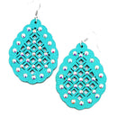 Wooden Filigree Accent Earrings E2516