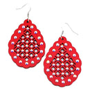 Wooden Filigree Accent Earrings E2517