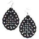 Wooden Filigree Accent Earrings E2519