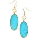 Natural Stone Accent drop earrings E2542
