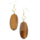 Natural Stone Accent drop earrings E2543