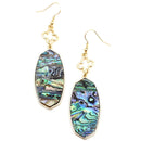 Natural Stone Accent Drop Earrings E2546