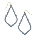 Epoxy Coat Accent Cut Out Earring E2555