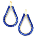 Bead Crystal Accent Post Earrings E2567