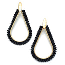 Bead Crystal Accent Post Earrings E2569