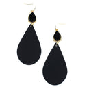 Druzy w/ Leather Accent Earrings E2587