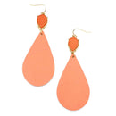 Druzy w/ Leather Accent Earrings E2588