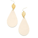 Druzy w/ Leather Accent Earrings E2592