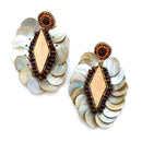 Natural Abalone Shell Post Earrings E2593