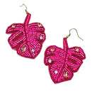 Palm Leaf Accent Earrings E2594