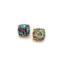 Design Printed Simple Stud Earrings E2606