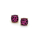 Design Printed Simple Stud Earrings E2607