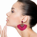Large Flare Tassel Accent Wholesale Earrings E2625