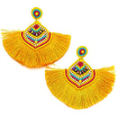 Large Flare Tassel Accent Wholesale Earrings E2627