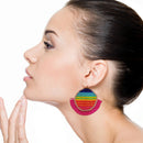 Beaded Disc w/ Tassel Accent Wholesale Western Earrings E2629
