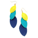 Leather Drop Wholesale Earrings E2641