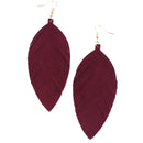 Real Sway Leather Drop Accent Wholesale Earrings E2644