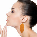 Real Sway Leather Drop Accent Wholesale Earrings E2644