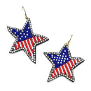 American Flag Themed Earrings E2646