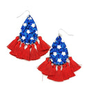 American Flag Themed Wholesale Earrings E2648
