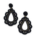 Beaded Tear Drop Shape Western Wholesale Western Earrings E2652
