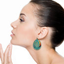 Seed beads w/ Turquoise Stone Accent  Wholesale Western Earrings E2667